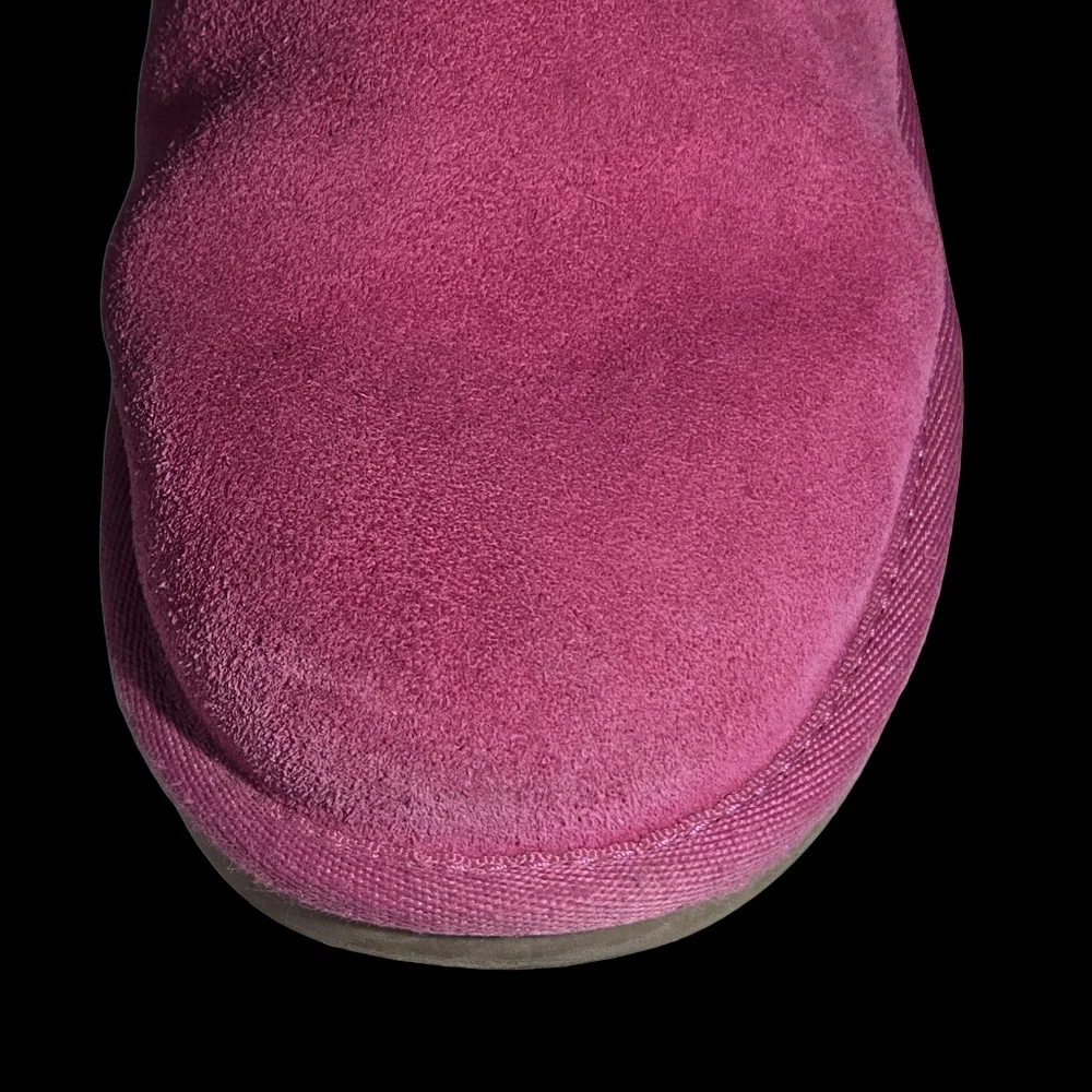 Koolaburra By UGG Pink Winter Cozy Suede Fleece Soft Warm Snow